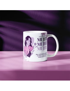 MUG DIA DE LA MUJER MORADO